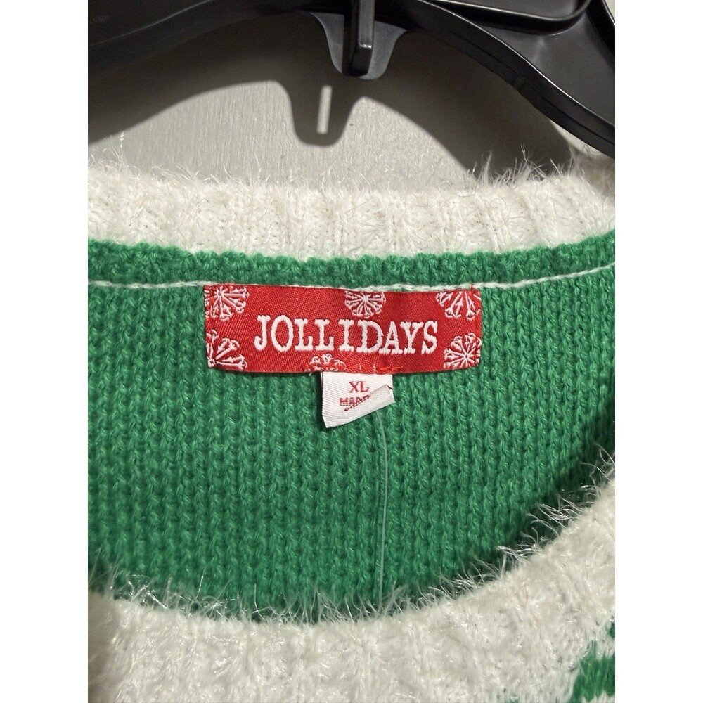 Ugly Christmas Sweater Pug Reindeer Colorful Long Sleeve Knit Adult Unisex XL - Picture 3 of 7